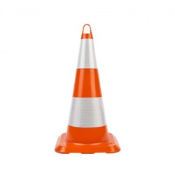 75cm Unbreakable Traffic Cone (Double Reflective)